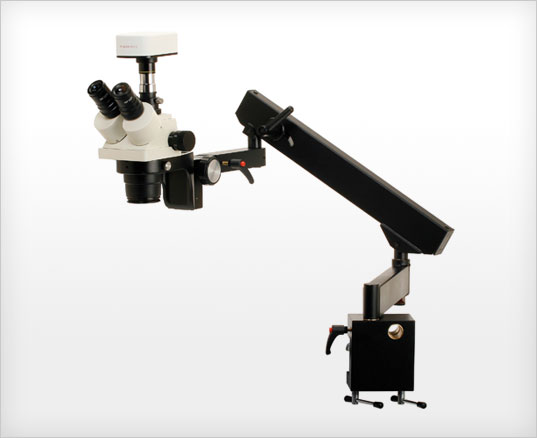 Binocular Zoom Stereo Microscope, Flex Arm Stand - Model 3062FA - Click Image to Close