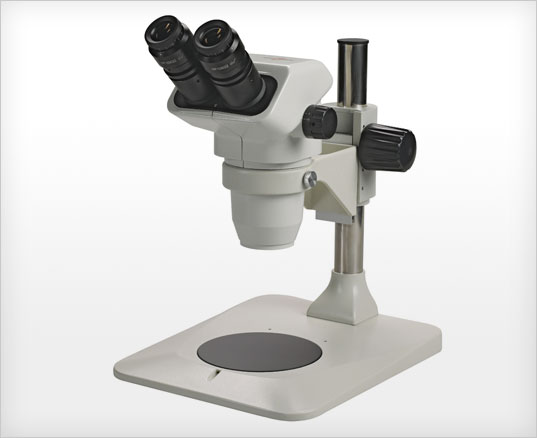 Binocular Zoom Stereo Microscope, E-LED Stand - Model 3075-LED-E - Click Image to Close
